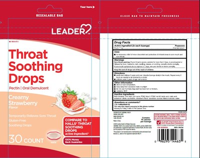 Label - Leader Throat Soothing Drops